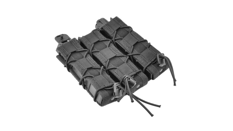 High Speed Gear Triple Extended Pistol TACO Shingle Pistol Magazine Pouch, Black, 45EX00BK