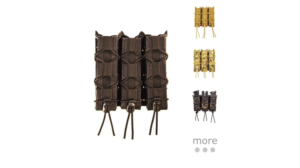 High Speed Gear Triple Extended Pistol TACO Shingle Pistol Magazine Pouch, Black, Coyote Brown, MultiCam, MultiCam BK, Olive Drab, Wolf Grey