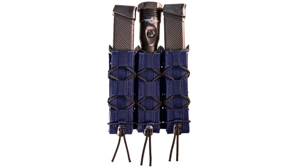 High Speed Gear Triple Extended Pistol Taco Shingle Pistol Magazine Pouch, LE Blue, 45EX00LE