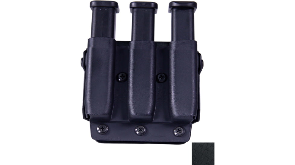 High Speed Gear Triple Mag Pouch, PLM, Glock 9/40mm Double, FN 509, CZ P10, XDM9mm/.40, H&amp;K VP9, Basket Weave, 42P113BW