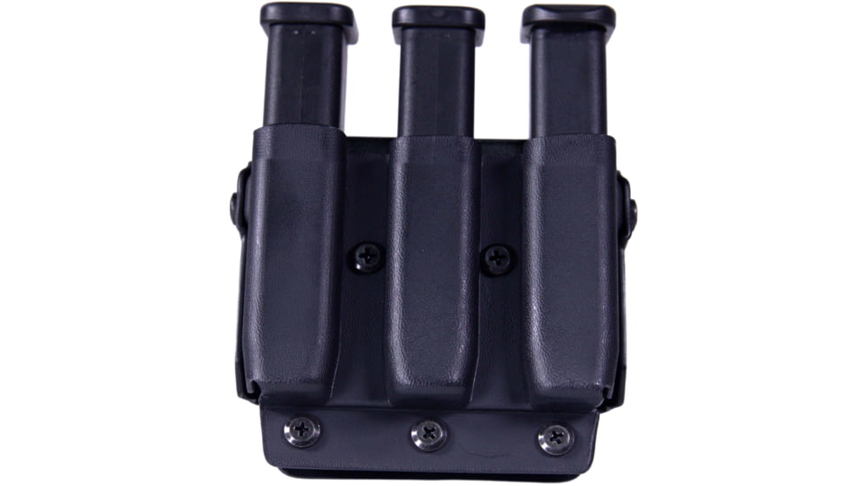 High Speed Gear Triple Mag Pouch, PLM, Glock 9/40mm Double, FN 509, CZ P10, XDM9mm/.40, H&amp;K VP9, Black, 42P113BK