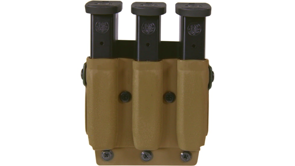High Speed Gear Triple Mag Pouch, PLM,Sig P320 9mm/.40,S&amp;W M&amp;P 9mm/.40, IWI Masada, Canik TP9SF,SFX, Coyote Brown, 42P213CB
