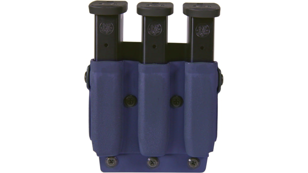 High Speed Gear Triple Mag Pouch, PLM, Glock 9/40mm Double, FN 509, CZ P10, XDM9mm/.40, H&amp;K VP9, LE Blue, 42P113LE