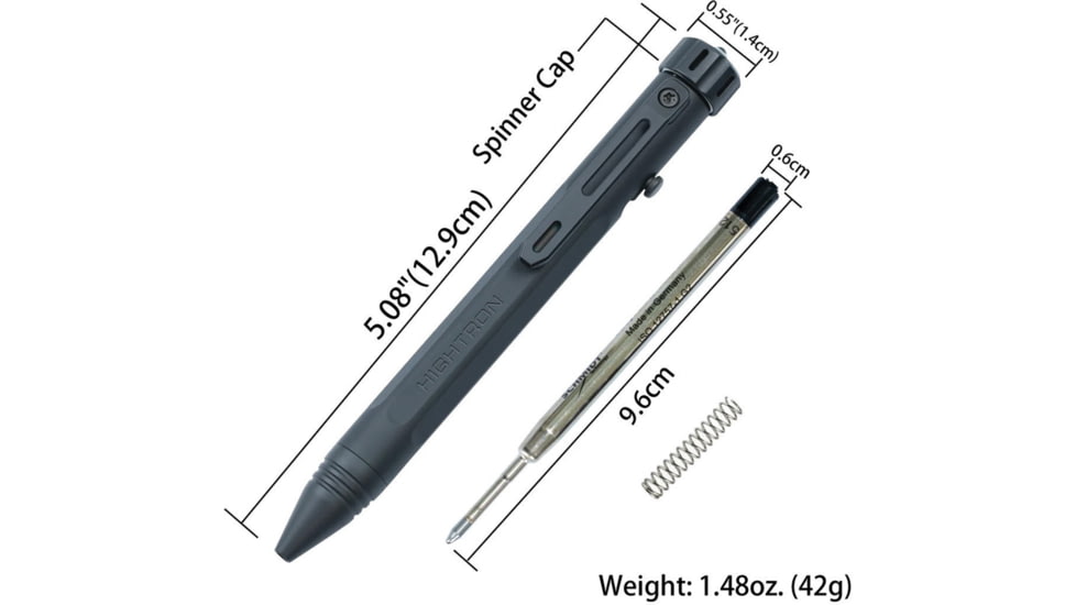 HighTron Vortron Bolt Action Pen Blk, HTKHP01B