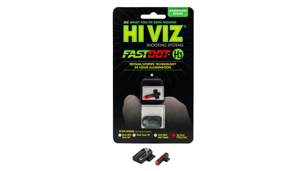 USED HiViz Fastdot H3 Sig P320 9 mm w/Fixed Sights Only Sight, Black, SG320FD21, EDEMO2, Used, Condition Like New, Inspect and Rebox
