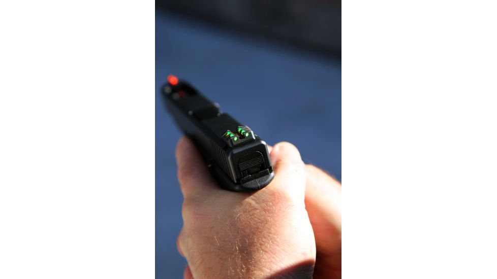 Hiviz GL2014 Fiber Optic Front Sight for Glock, Red/Green, Steel, GL2014