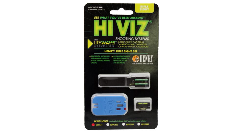 HiViz LiteWave F&amp;R Sight Henry Big Boy rifles HHVS41