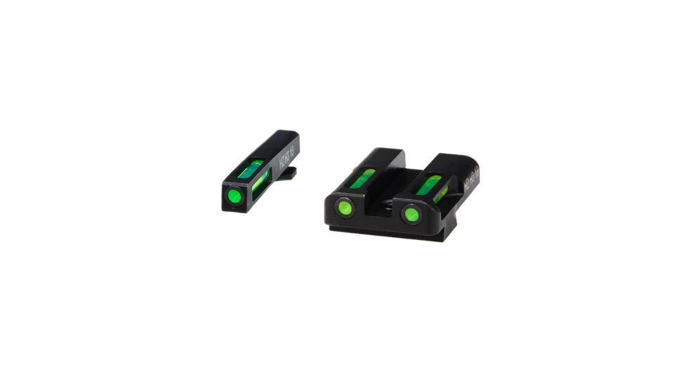 HiViz Litewave H3 Tritium/Litepipe Sight Set, Glock .45 ACP/10mm GLN329