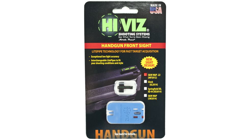 HiViz MP2012, S&amp;W M&amp;P.22 Pistol Front Sight, Red/Green MP2012