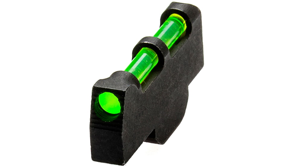 HiViz Pinned Front Sight for Smith and Wesson Revolver with 2.5 or Longer Barrel, Green, Red, White litepipes, SWLW1002