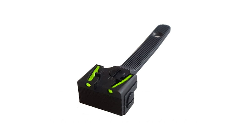 HiViz Smith &amp; Wesson Adjustable FO Pistol Rear Sight, Black w/Green, SWR11