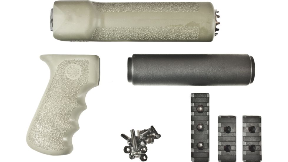 Hogue AK-47/AK-74 Longer Yugo Version Kit OM Grip &amp; Forend, OD Green 74218