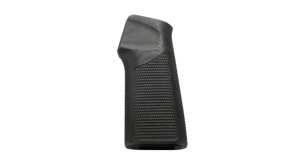 Hogue AR15/M16 15 Degree Vertical No Finger Groove Grip,Piranha Grip G10 Solid Black 13129