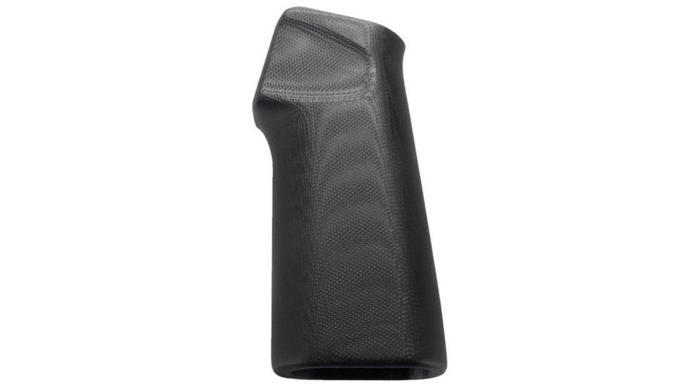 Hogue AR15/M16 15 Degree Vertical No Finger Groove Grip,Smooth G10 Solid Black 13149