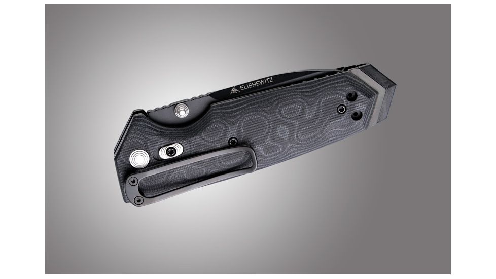 Hogue EX-02 3.5in. Tactical Folding Knife Spear Point Blade Thumb Stud Brushed Finish G-10 Frame, G-Mascus Green 34278