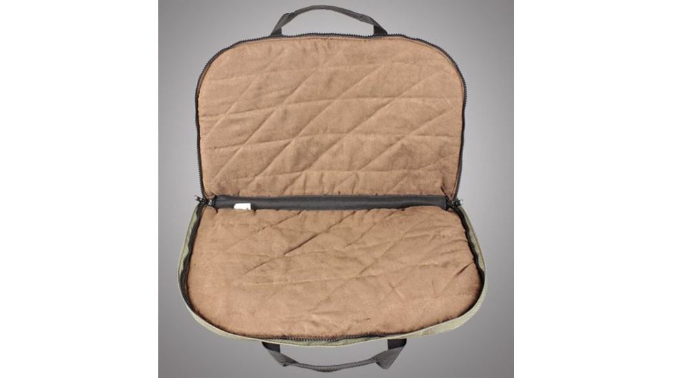 HOGUE Gear Large Pistol Bag w/ Front Pocket and 6 Magazine Pouch, OD Green 10in. Tall 16in. Long 59261