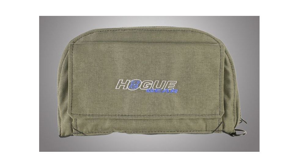 HOGUE Gear Small Pistol Bag w/ Front Pocket OD, Green 6in. Tall 10in. Long 59231