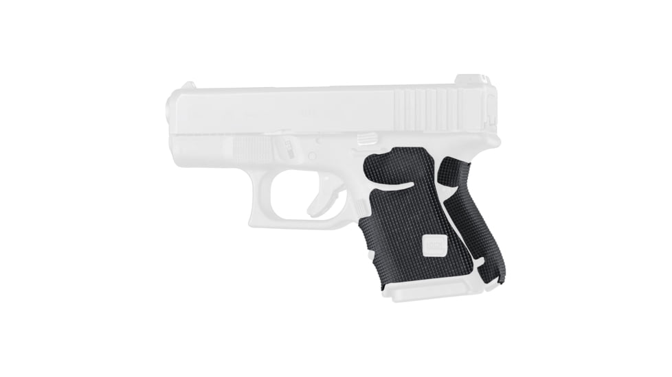 Hogue Glock 26, 27, 33, 39, Wrapter Rubber Adhesive Grip, Block Texture, Small Frame Sub-Compact Generation 3, Black, 18638