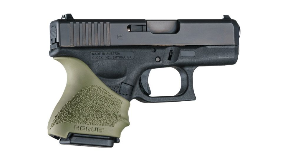 Hogue HandAll Beavertail Grip Sleeve Glock 26/27, OD Green, 18601