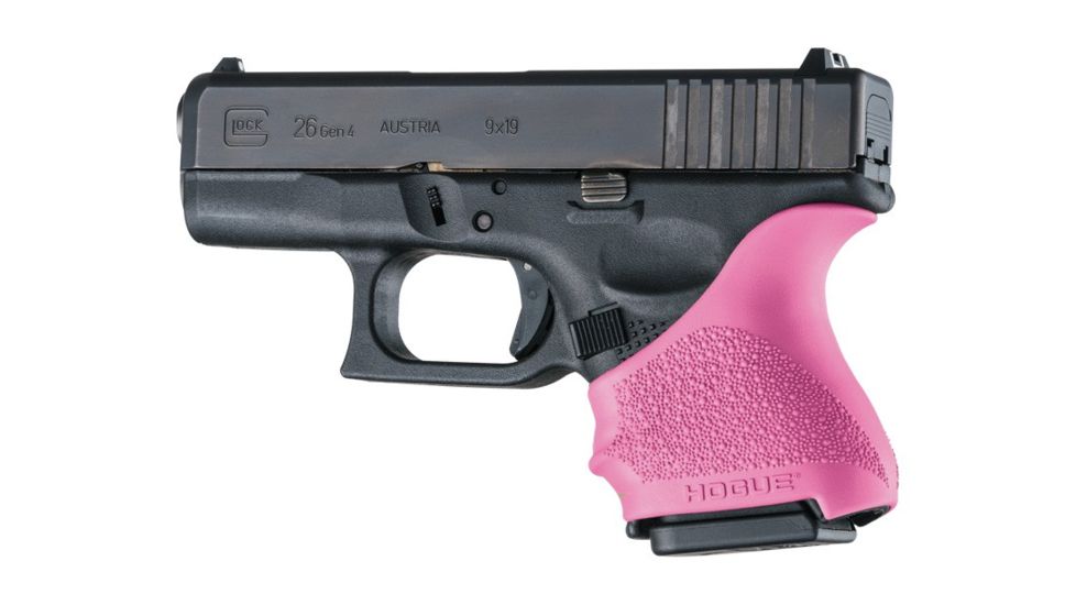 Hogue HandAll Beavertail Grip Sleeve Glock 26/27, Pink, 18607