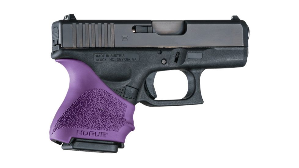 Hogue HandAll Beavertail Grip Sleeve Glock 26/27, Purple, 18606