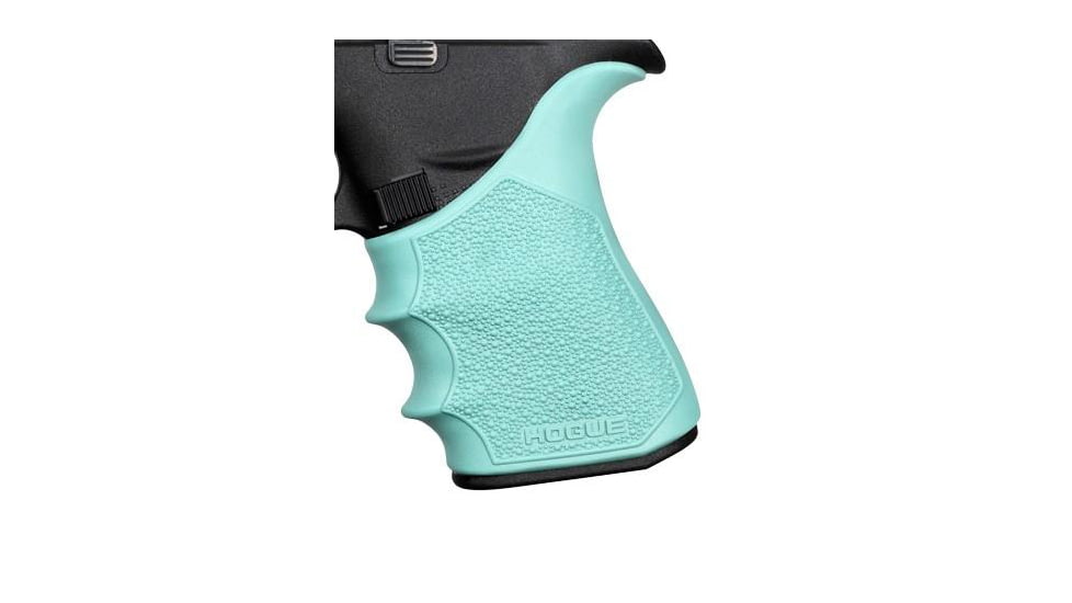 Hogue HandAll Beavertail Grip Sleeve Glock 43X 48 - Aqua, HA18214