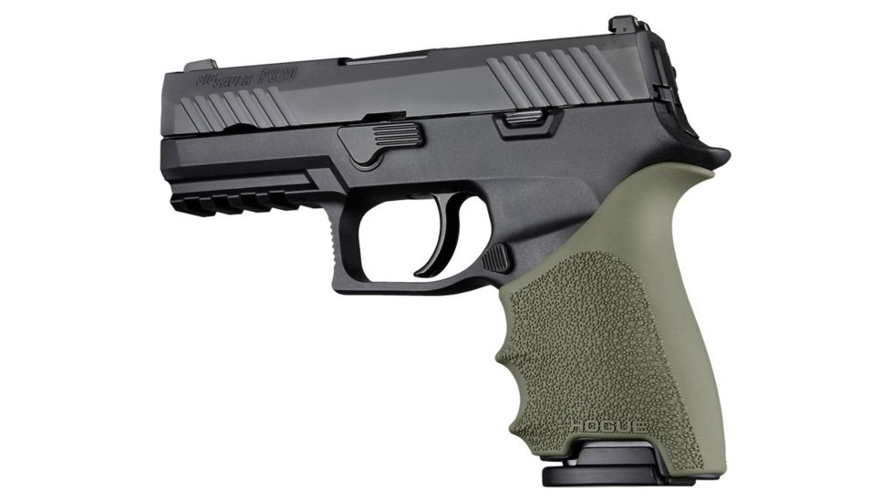 Hogue HandAll Beavertail Grip Sleeve, Sig Sauer P320 Compact, OD Green 17611