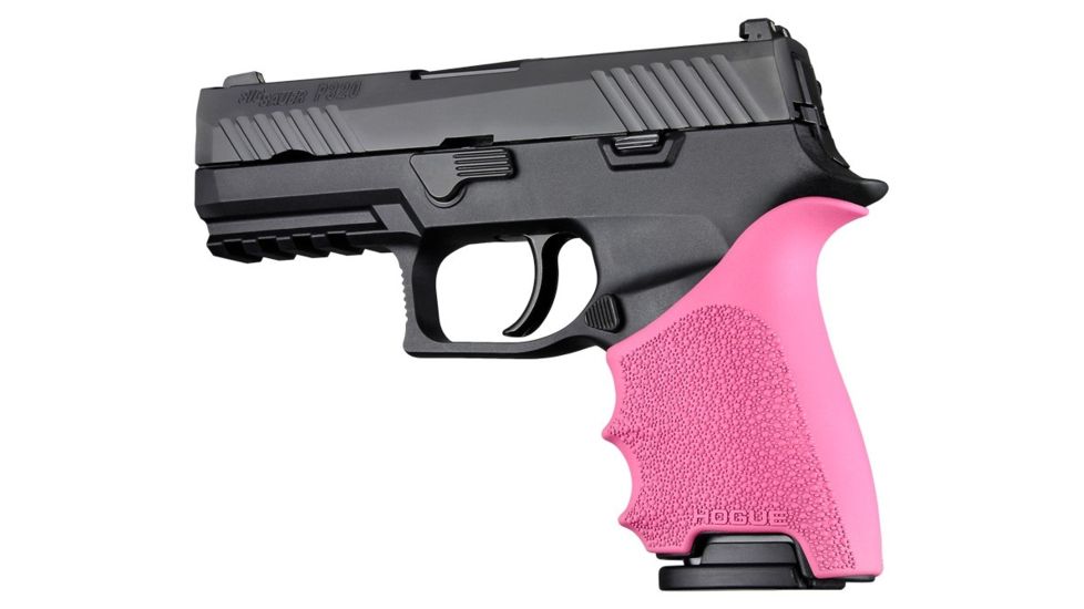 Hogue HandAll Beavertail Grip Sleeve, Sig Sauer P320 Compact, Pink 17617