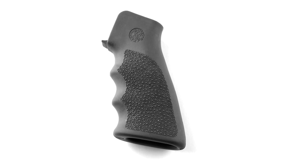 Hogue Rubber Grip with Finger Grooves, AR-15/ M16, Slate Grey, Universal, 15002