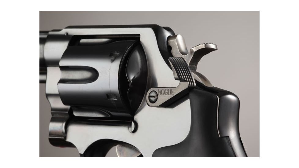 Hogue S&amp;W Long Cylinder Release Stainless Steel Blued 00687