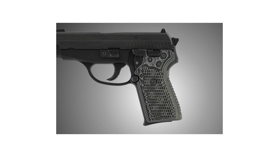 Hogue SIG Sauer P239 Piranha Grip G-10 - G-Mascus Black/Gray 31137-BLKGRY