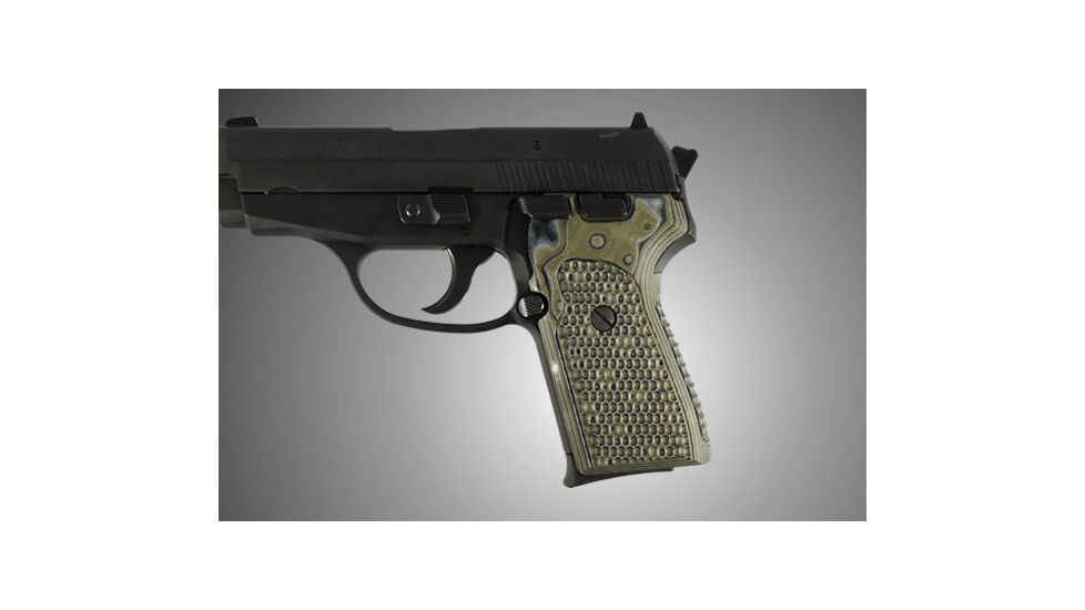 Hogue SIG Sauer P239 Piranha Grip G-10 - G-Mascus Green 31138