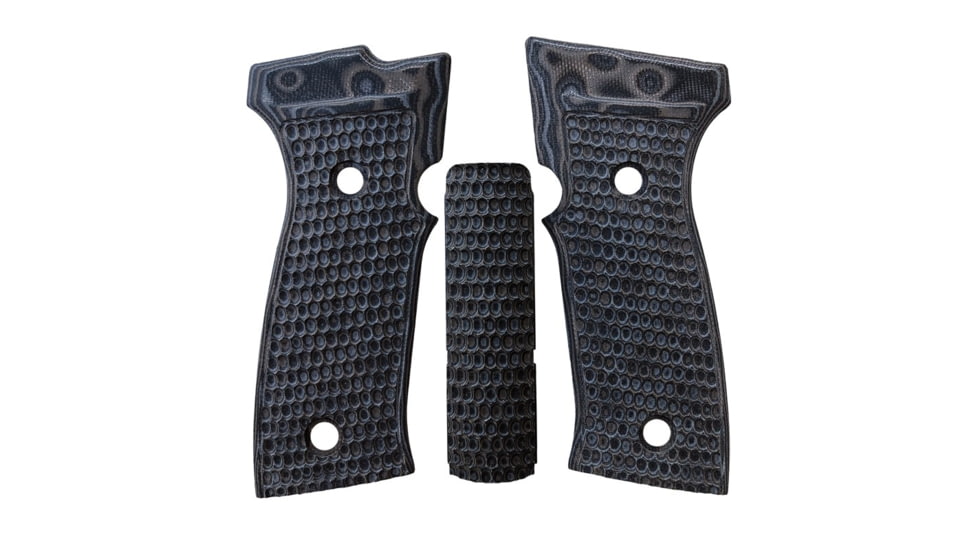 Hogue Sig Sauer P320 AXG, Flat Panels, Piranha, G10 GMascus, Black/Grey, 48137