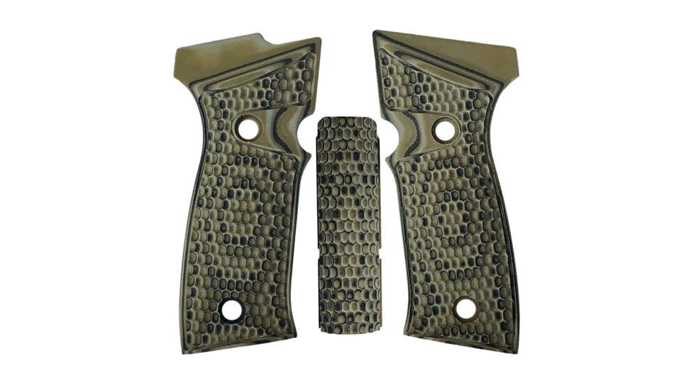 Hogue Sig Sauer P320 AXG, Palmswell Panels, Piranha, G10 GMascus, Green Lava, 48128