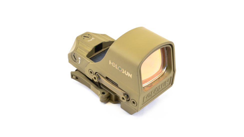 Holosun HS510C 1x Open Reflex Sight, Green 2 MOA dot 65 MOA Circle Reticle, Flat Dark Earth, HS510C-FDE-G