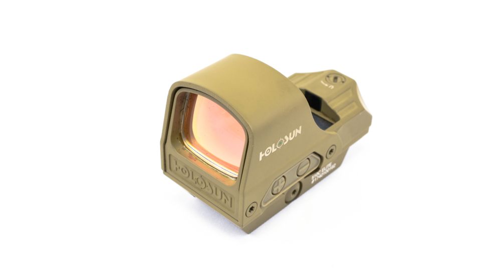 Holosun HS510C 1x Open Reflex Sight, Green 2 MOA dot 65 MOA Circle Reticle, Flat Dark Earth, HS510C-FDE-G