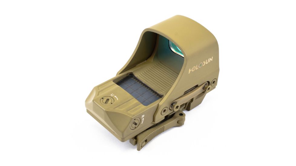 Holosun HS510C 1x Open Reflex Sight, Green 2 MOA dot 65 MOA Circle Reticle, Flat Dark Earth, HS510C-FDE-G
