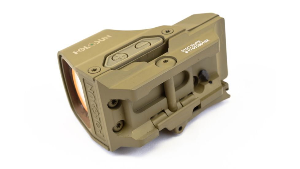 Holosun HS510C 1x Open Reflex Sight, Green 2 MOA dot 65 MOA Circle Reticle, Flat Dark Earth, HS510C-FDE-G