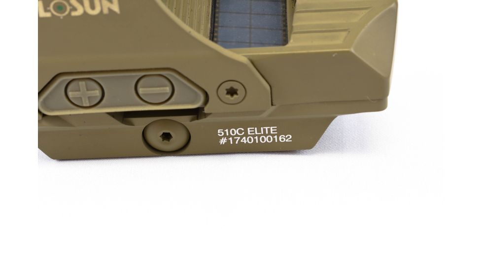 Holosun HS510C 1x Open Reflex Sight, Green 2 MOA dot 65 MOA Circle Reticle, Flat Dark Earth, HS510C-FDE-G