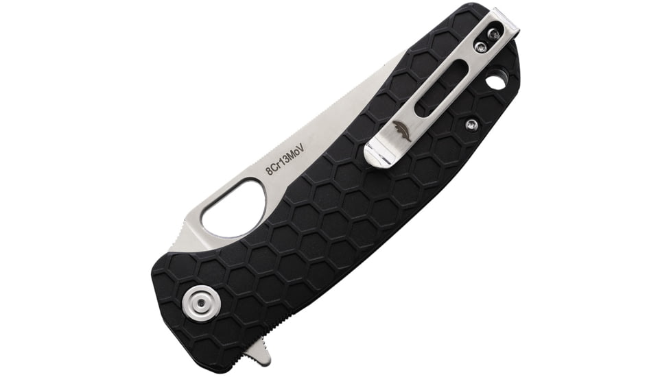Honey Badger Knives Large Leaf Linerlock Black