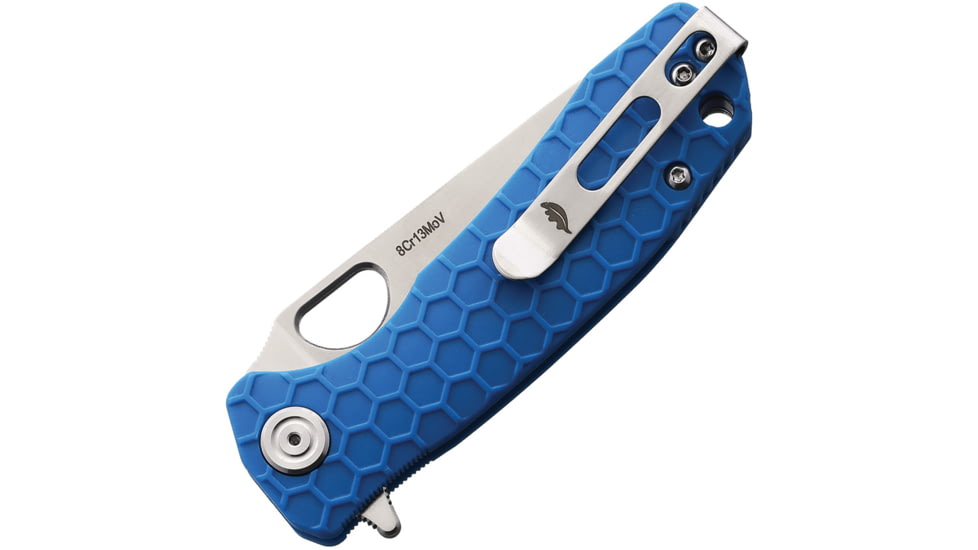 Honey Badger Knives Small Leaf Linerlock Blue