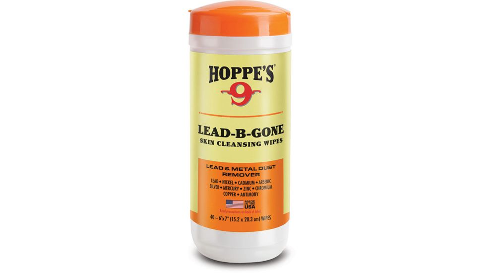 Hoppes 9 Lead Be Gone Wipe, Pack of 6, White, LBG6