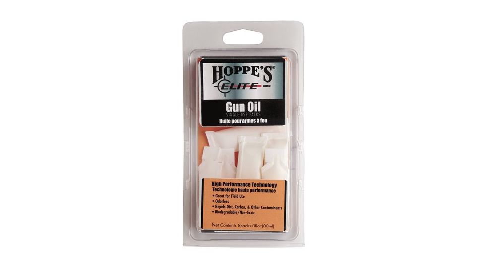 Hoppes Elite Gun Oil 8 Pillow Packs