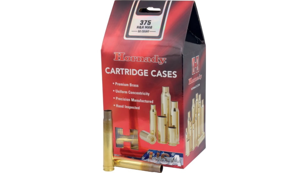 Hornady Rifle Cartridge Cases, 375 H&amp;H Mag Unprimed, 8685