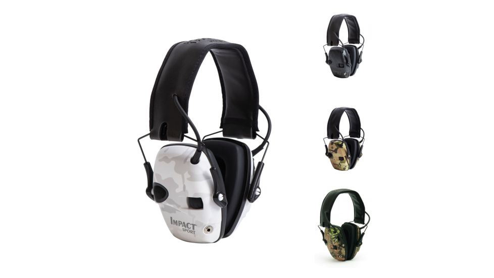 Howard Leight Impact Sport MultiCam Electronic Earmuff, Alpine Camo, Black Camo, Camo, Mossy Oak Break Up