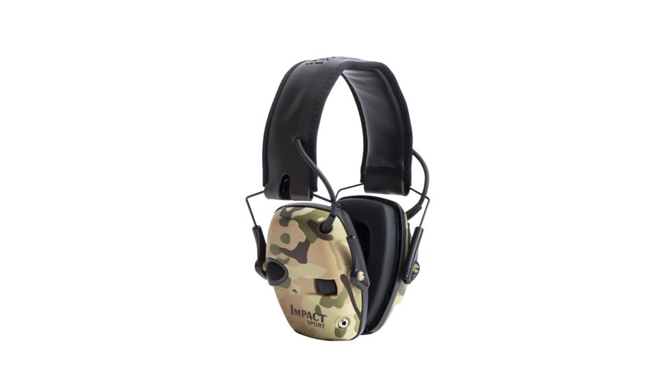 Howard Leight Impact Sport MultiCam Sound Amplification Electronic Shooting Earmuff, Camo R-02526