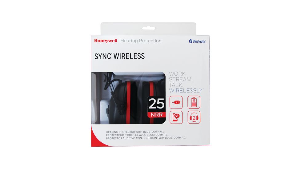 Howard Leight SYNC Wireless Earmuff With Bluetooth Noise Reduction Rating 25