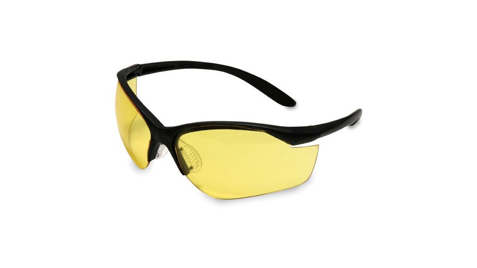 Howard Leight Vapor 2 Light Weight Protective Eyeglasses Black Frame / Amber Lens