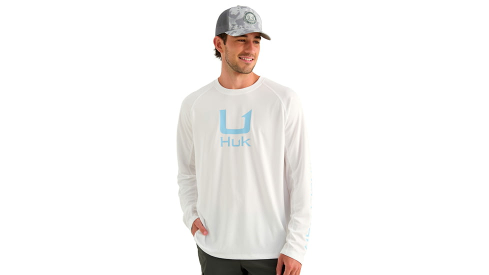 HUK Performance Fishing Icon Long Sleeve Crew - Mens