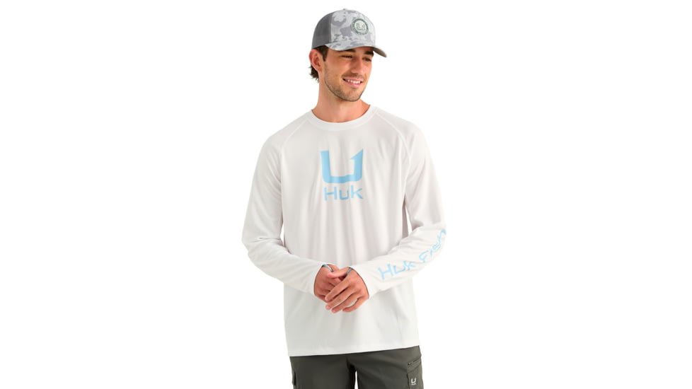 HUK Performance Fishing Icon Long Sleeve Crew - Mens